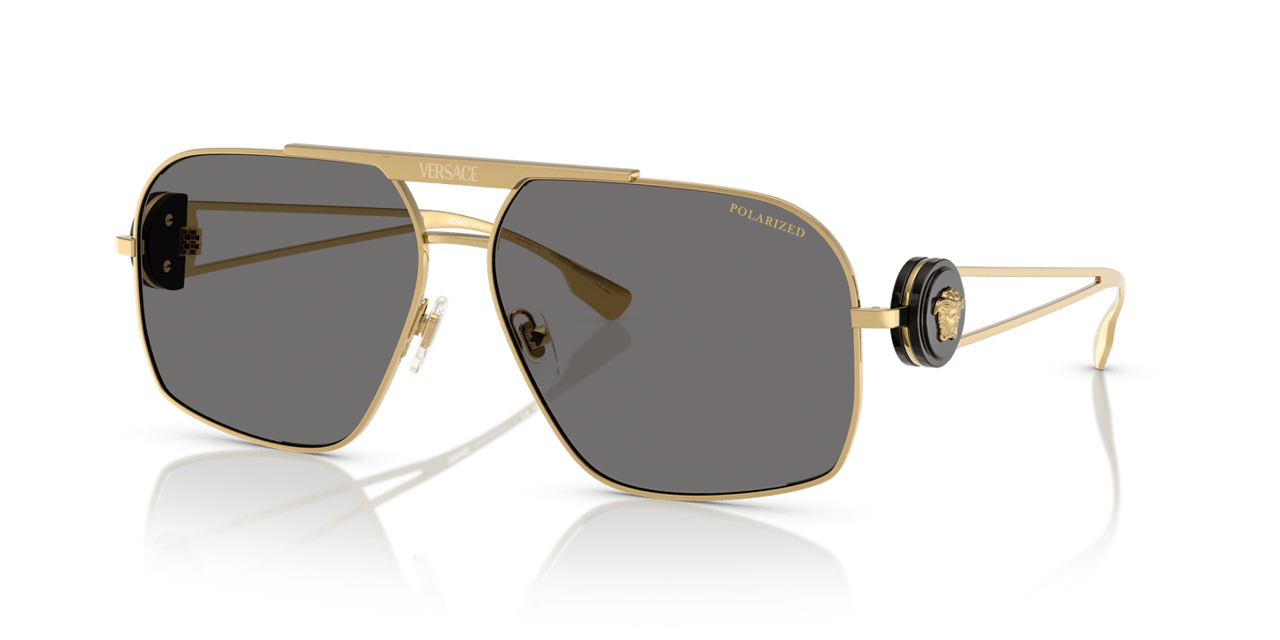 Versace Sunglasses Black-Dark Grey Polarized | VERSACE VE2269 Black-Dark Grey Polarized