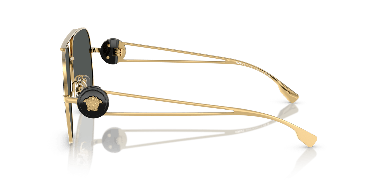 משקפי שמש של ורסאצ'ה זהב-אפור כהה | VERSACE VE2269 Gold-Dark Grey