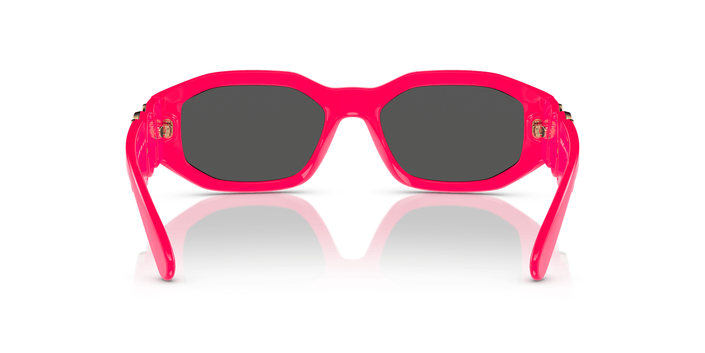 משקפי שמש ורסאצ'ה ורוד-כהה אפור | Versace VE4361 Biggie Fuxia Fluo-Dark Grey