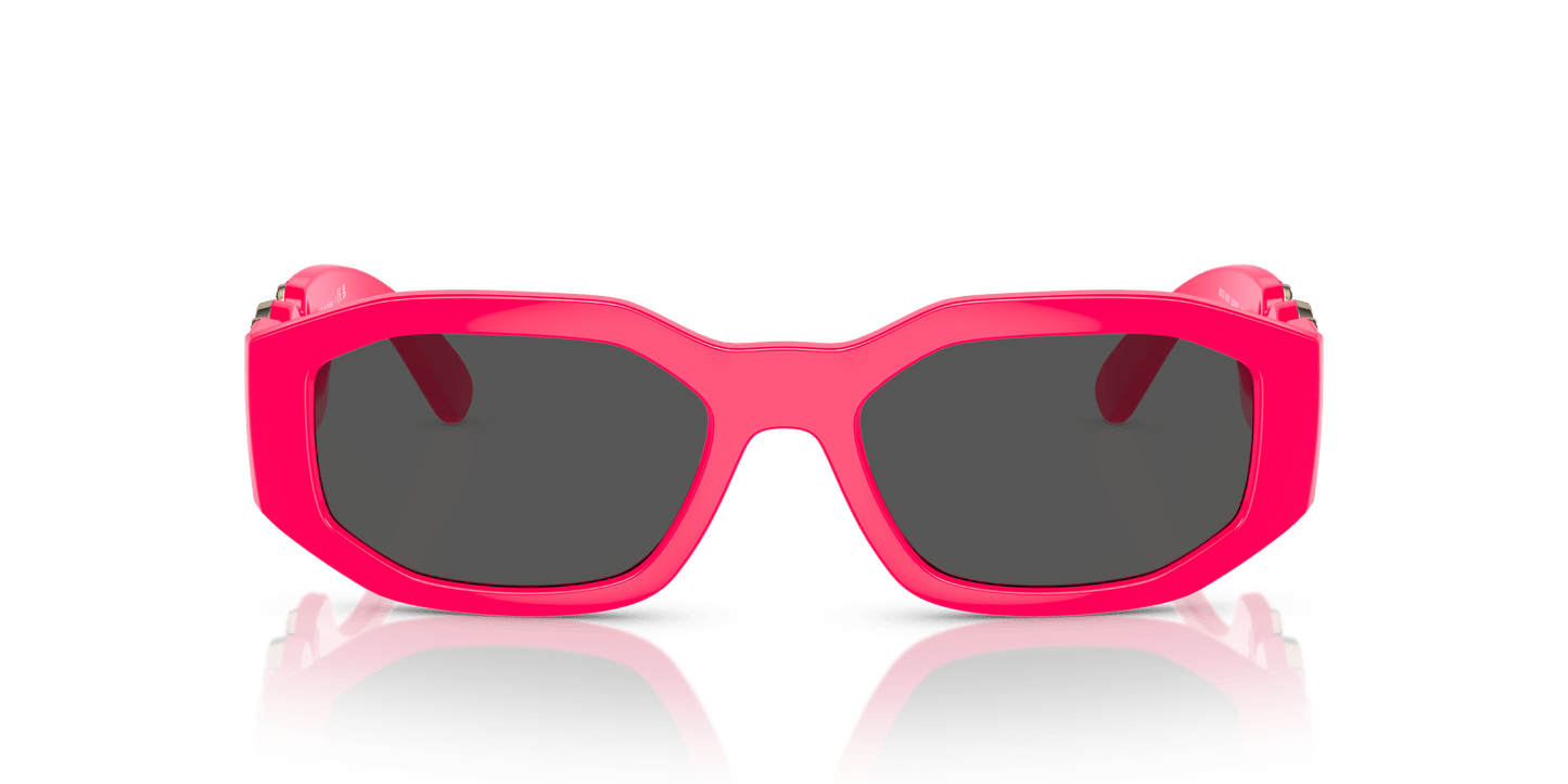 משקפי שמש ורסאצ'ה ורוד-כהה אפור | Versace VE4361 Biggie Fuxia Fluo-Dark Grey