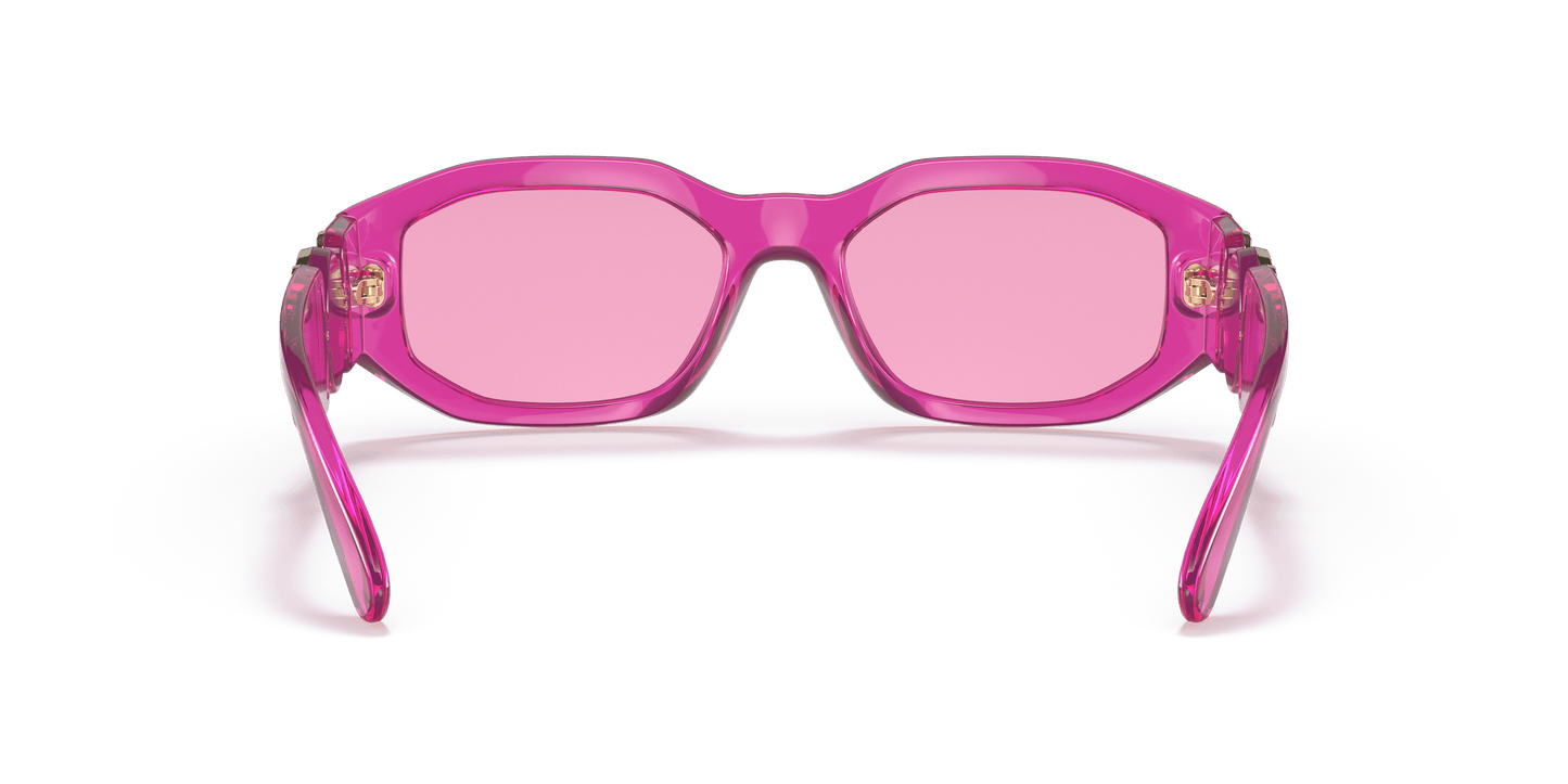 Versace Sunglasses Transparent Fuchsia-Fuchsia | Versace VE4361 Biggie Transparent Fuxia-Fuchsia