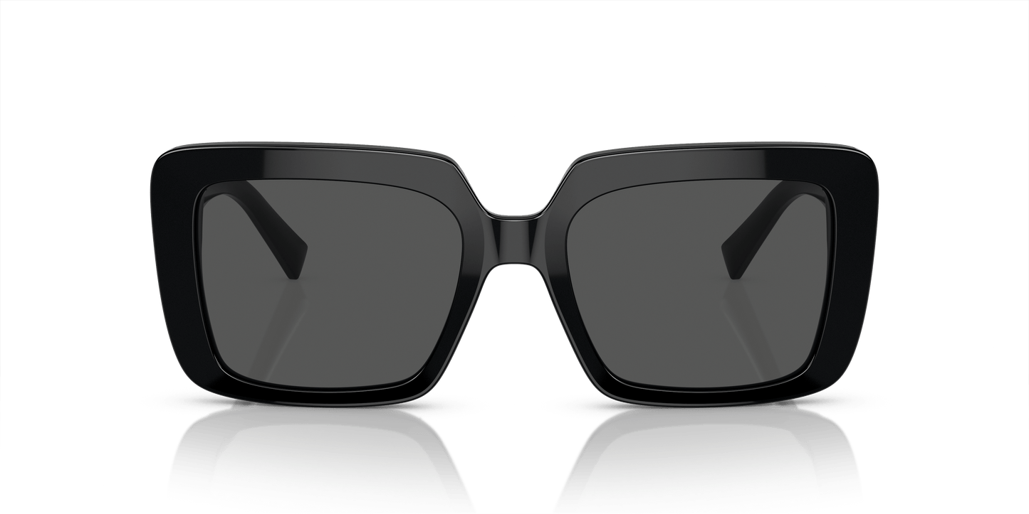 משקפי שמש של ורסאצ'ה שחור-אפור כהה | Versace VE4384B Black-Dark Grey
