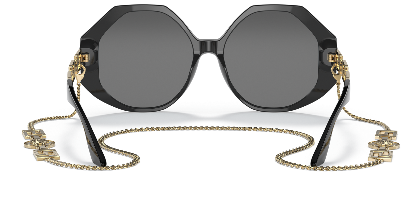 Hebrew | Versace VE4395 Black-Dark Grey