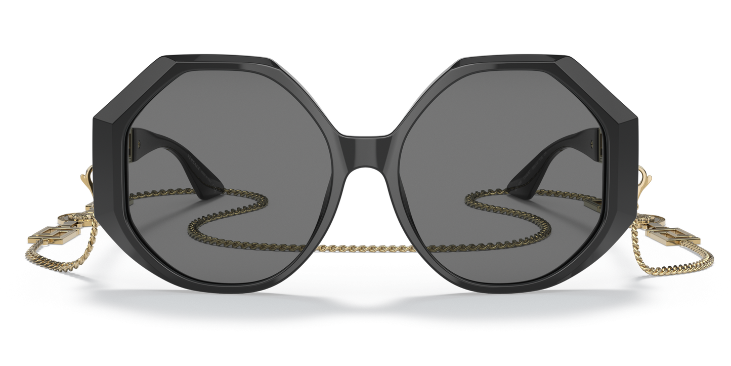Hebrew | Versace VE4395 Black-Dark Grey