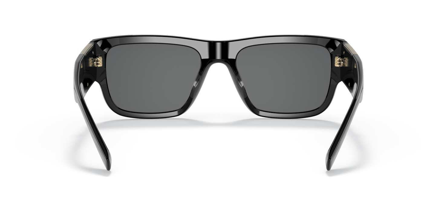 משקפי שמש של ורסאצ'ה שחור-אפור כהה | Versace VE4406 Black-Dark Grey