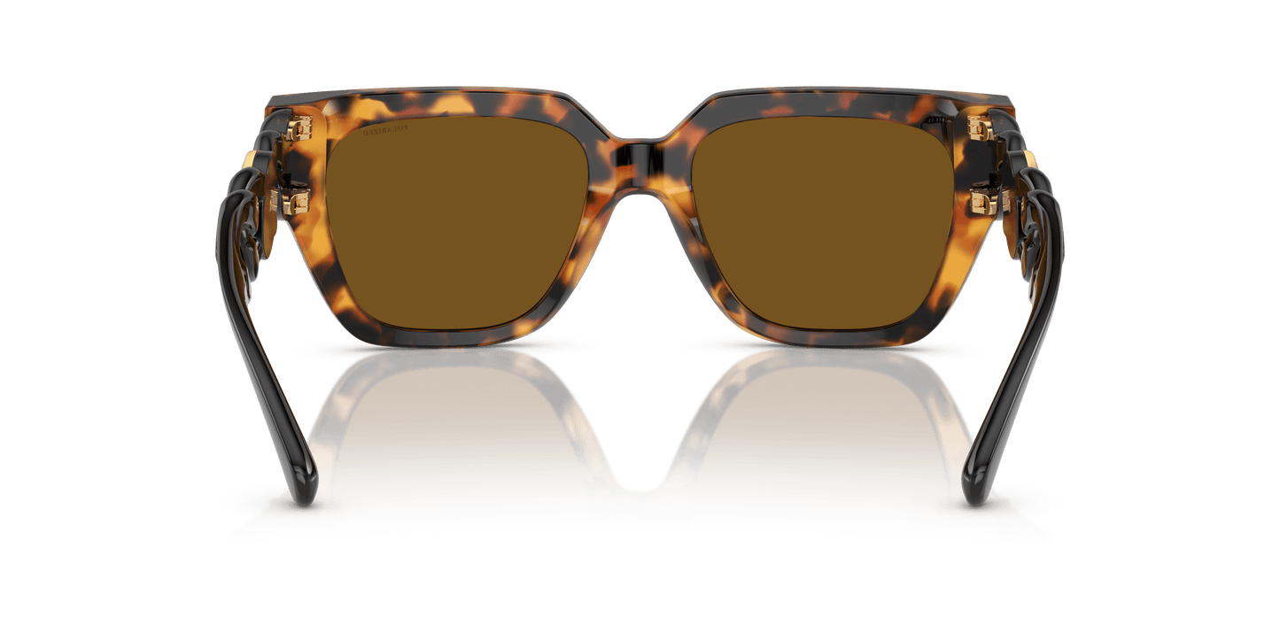 משקפי שמש של ורסאצ'ה הוואנה-חום כהה מקוטבים | Versace VE4409 Havana-Dark Brown Polarized