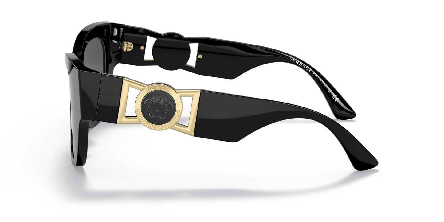 Versace Sunglasses Black-Dark Grey | Versace VE4415U Black-Dark Grey