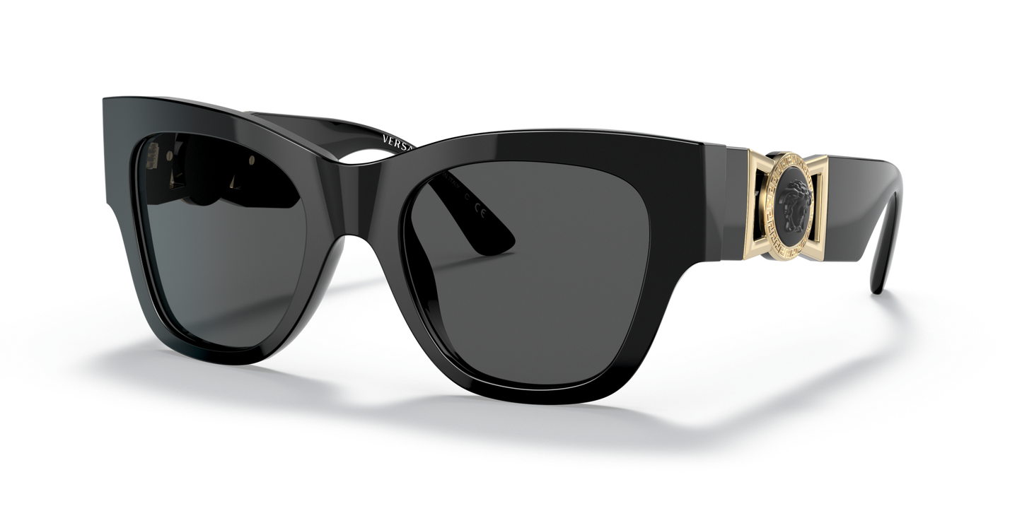 Versace Sunglasses Black-Dark Grey | Versace VE4415U Black-Dark Grey
