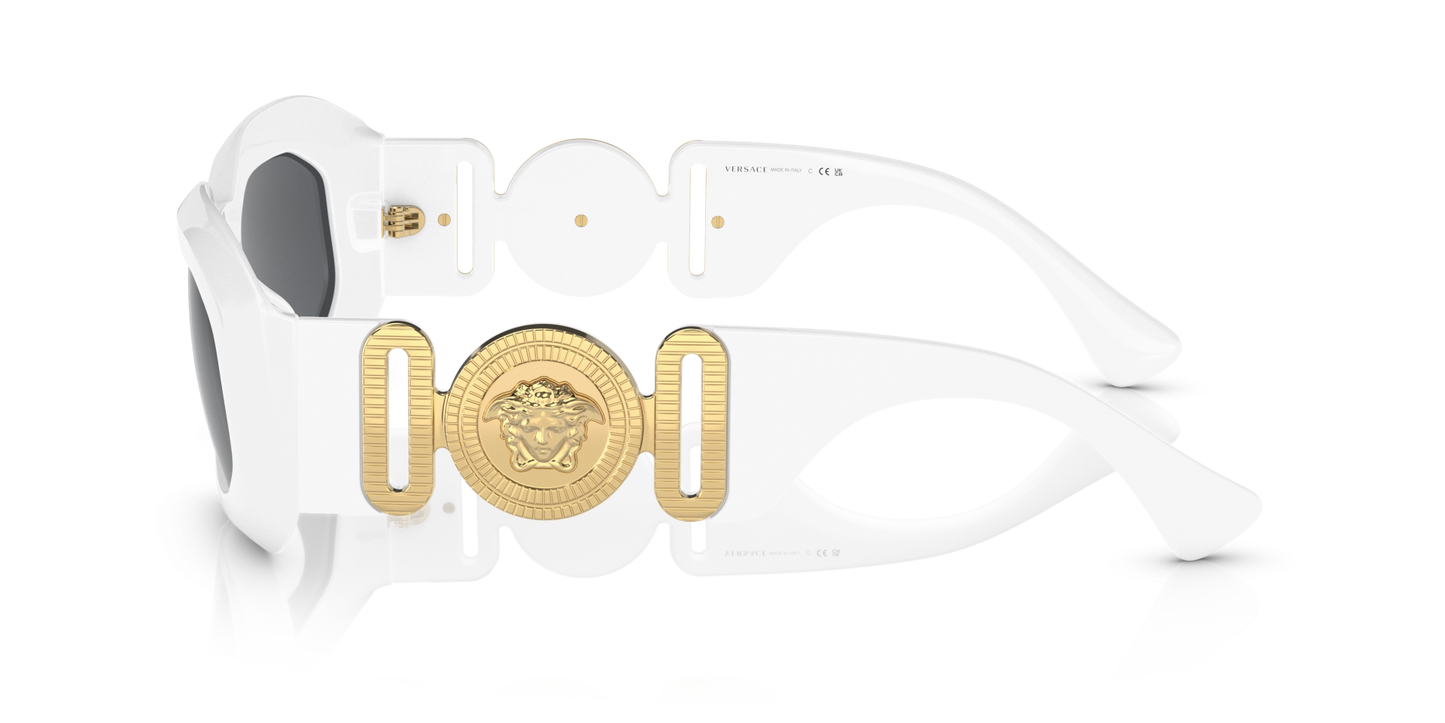 משקפי שמש של ורסאצ'ה לבן-אפור כהה | Versace VE4425U White-Dark Grey
