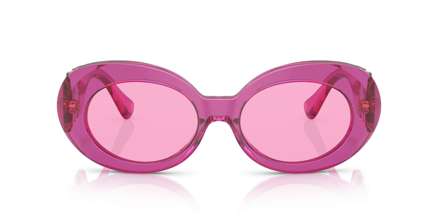 Versace Transparent Sunglasses Fuchsia-Fuchsia | Versace VE4426BU Transparent Fuxia-Fuchsia