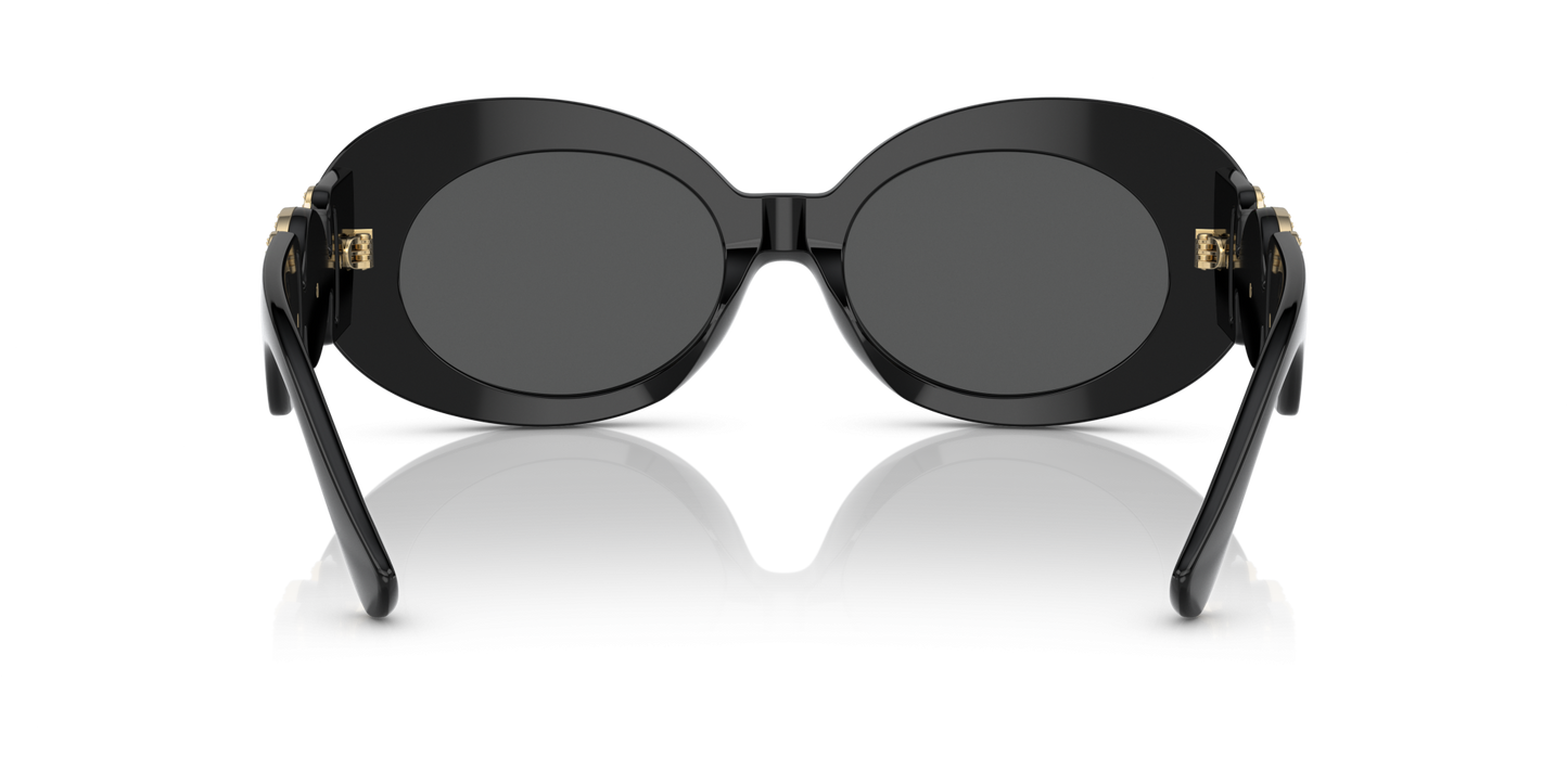 משקפי שמש של ורסאצ'ה שחור-אפור כהה | Versace VE4426BU Black-Dark Grey