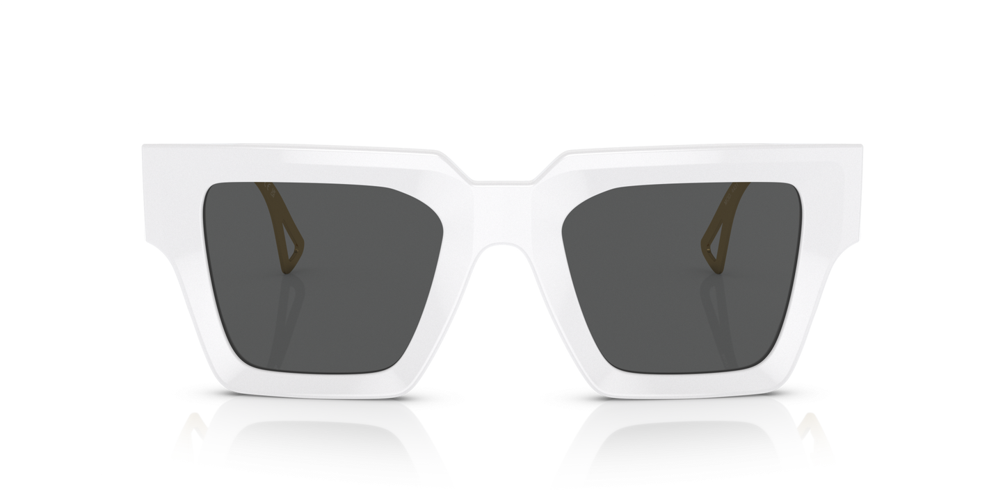 משקפי שמש של ורסאצ'ה לבן-אפור כהה | Versace VE4431 White-Dark Grey