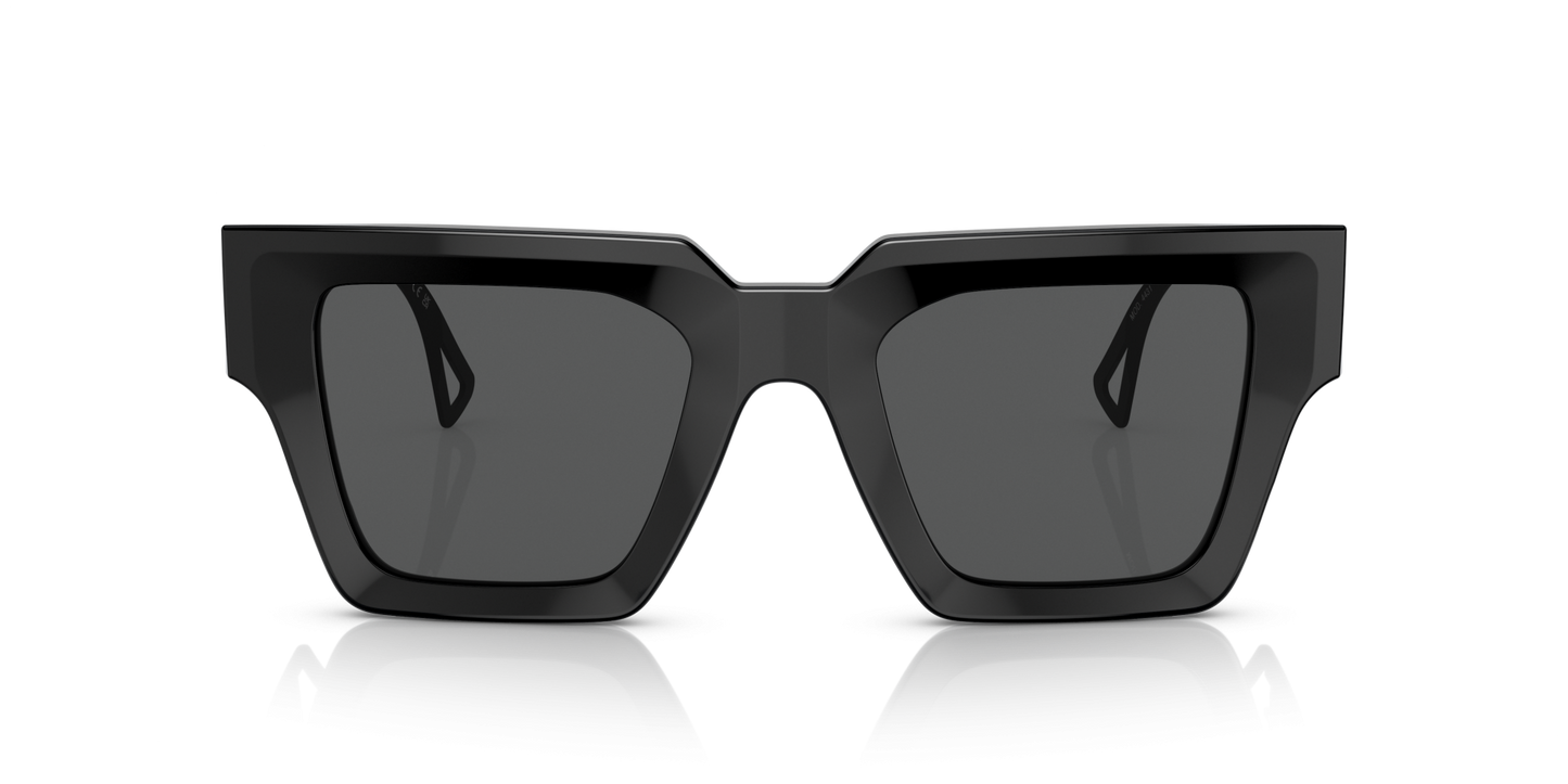 משקפי שמש של ורסאצ'ה שחור-אפור כהה | Versace VE4431 Black-Dark Grey