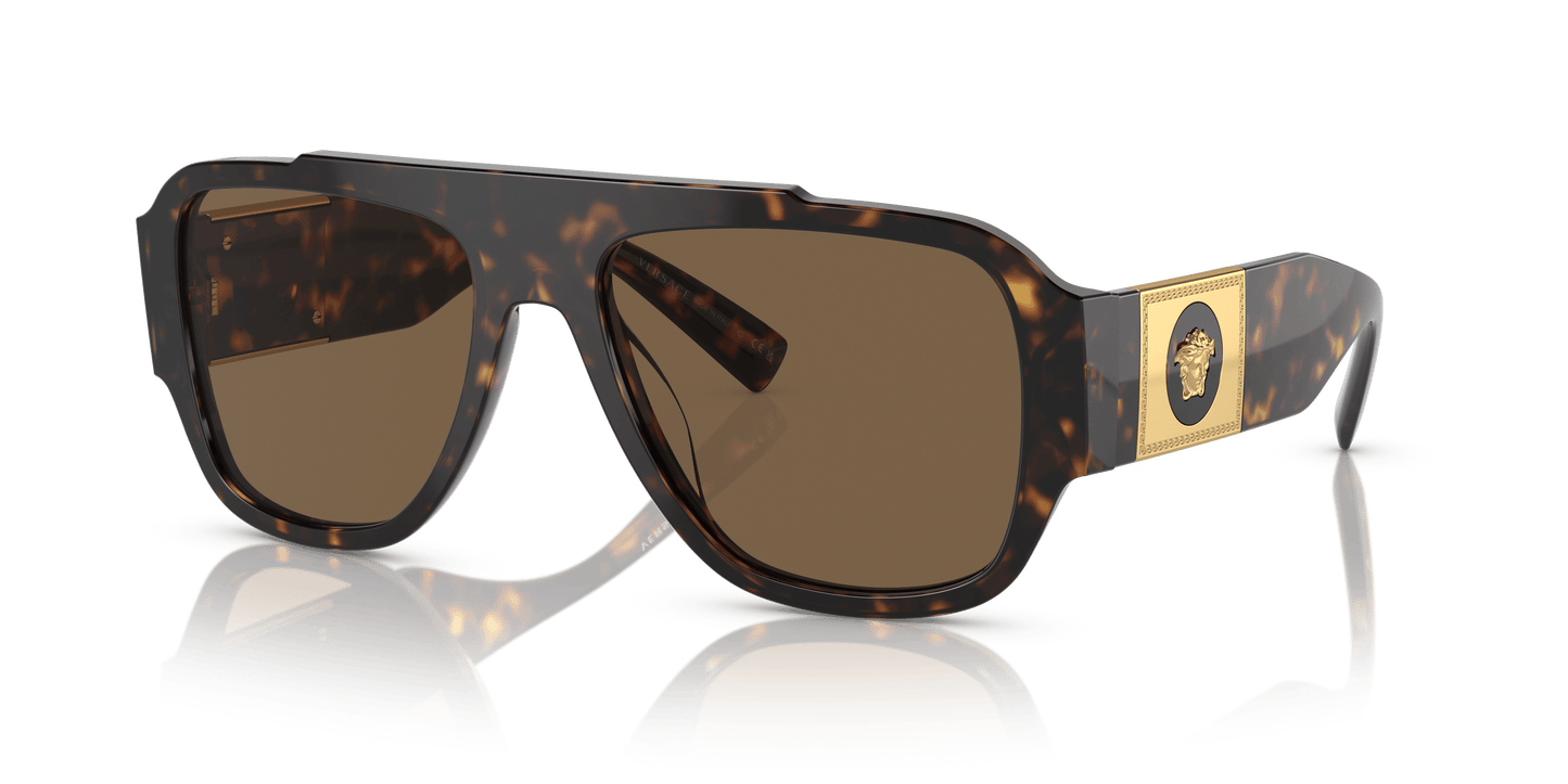משקפי שמש של ורסאצ'ה הוואנה-חום כהה | Versace VE4436U Havana-Dark Brown