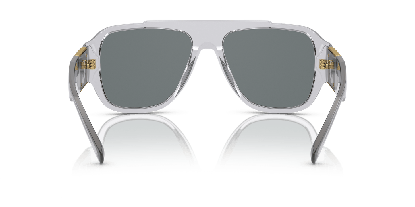 Versace Sunglasses Transparent Grey-Dark Blue | Versace VE4436U Transparent Grey-Dark Blue