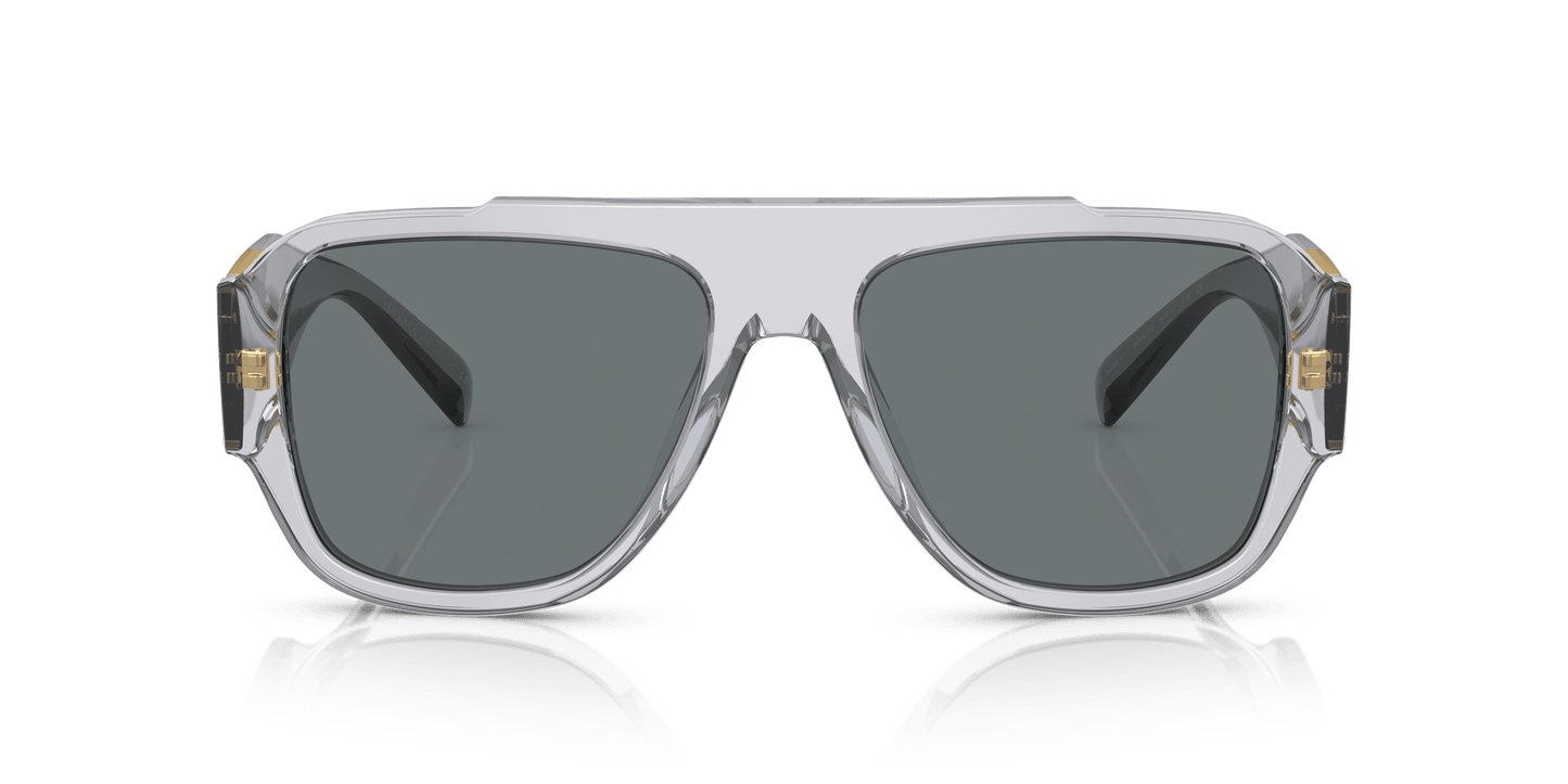 Versace Sunglasses Transparent Grey-Dark Blue | Versace VE4436U Transparent Grey-Dark Blue