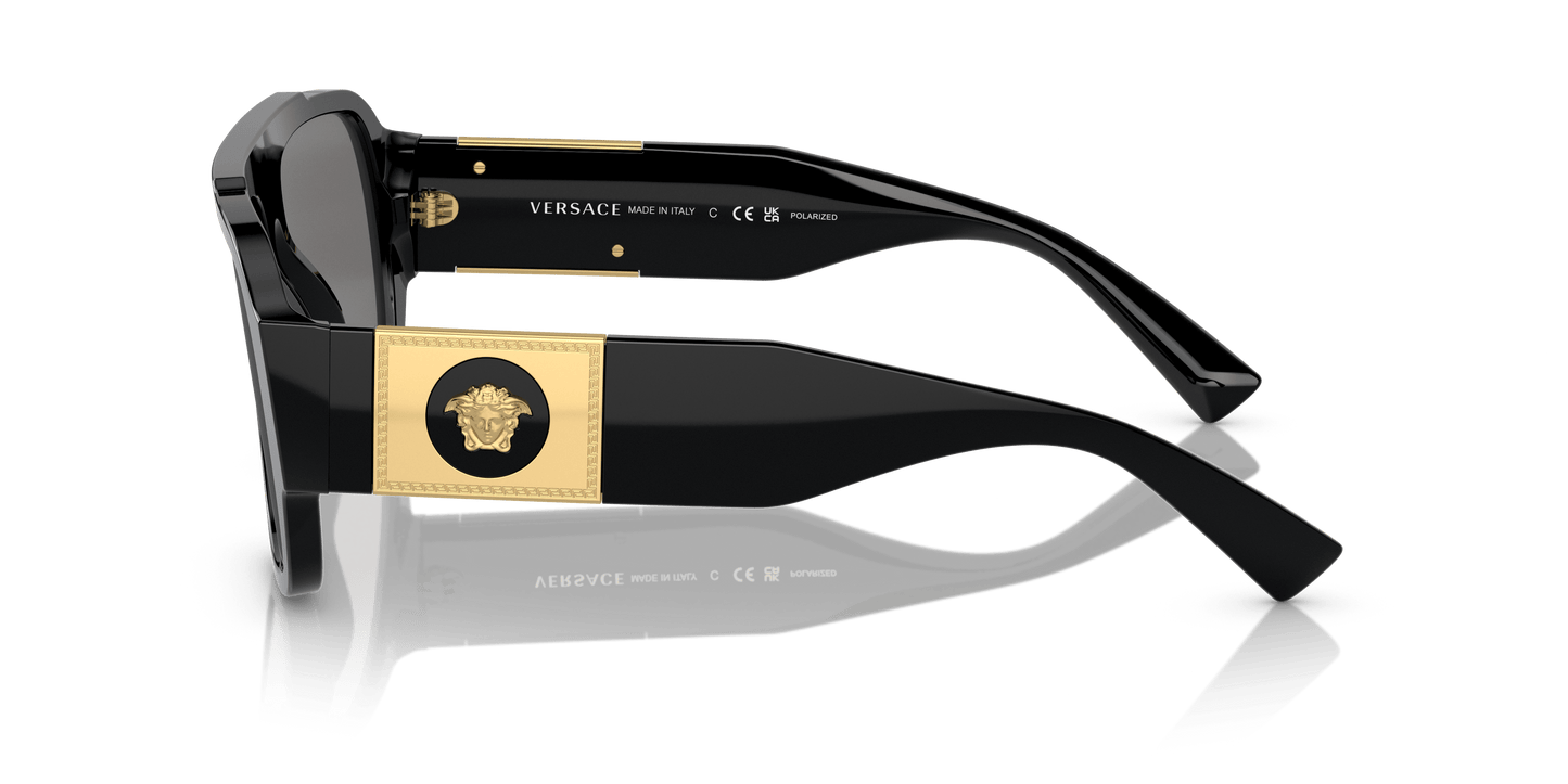 Versace Sunglasses Black-Dark Grey Polar | Versace VE4436U Black-Dark Grey Polar