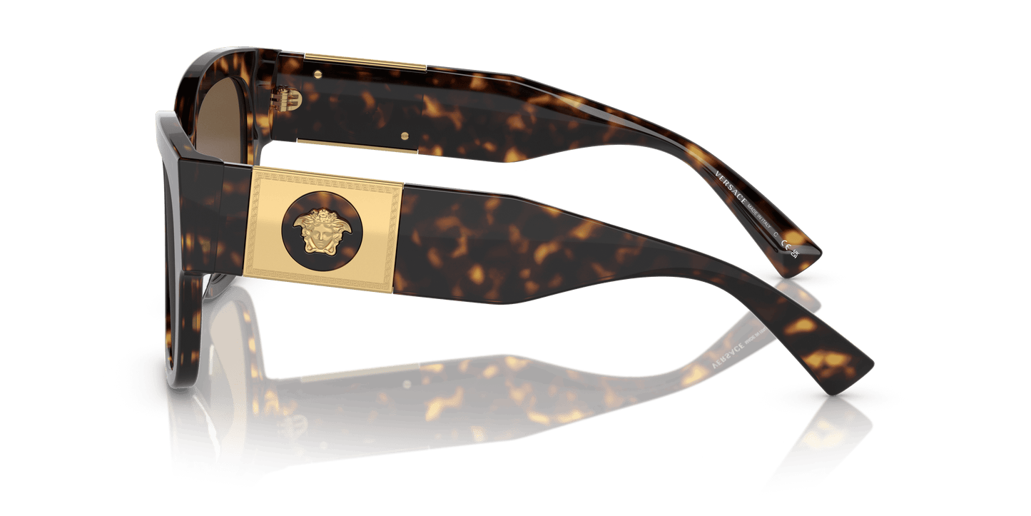 משקפי שמש של ורסאצ'ה הוואנה-חום כהה | Versace VE4437U Havana-Dark Brown