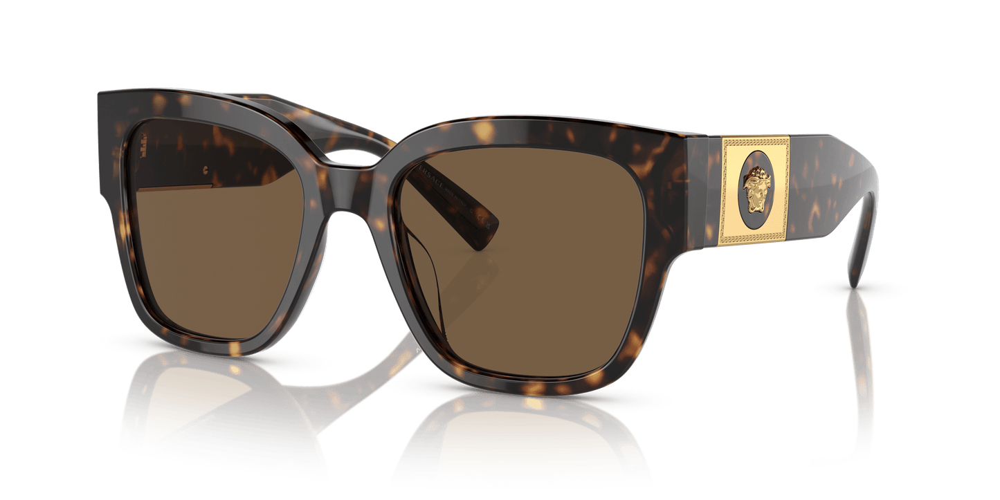 משקפי שמש של ורסאצ'ה הוואנה-חום כהה | Versace VE4437U Havana-Dark Brown