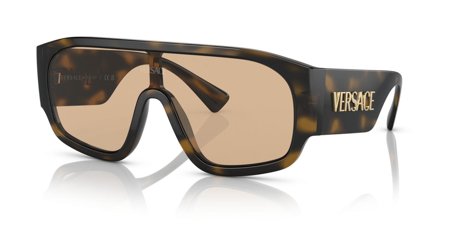 Versace Havana-Light Brown Sunglasses | Versace VE4439 Havana-Light Brown