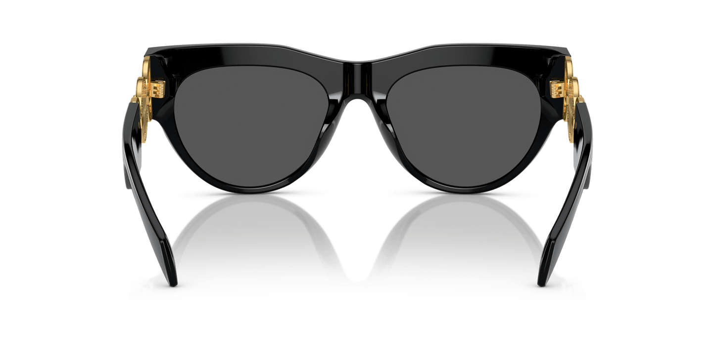 משקפי שמש של ורסאצ'ה שחור-אפור כהה | Versace VE4440U Black-Dark Grey