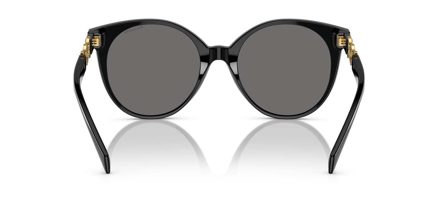 משקפי שמש של ורסאצ'ה בצבע שחור-קוטב אפור כהה | Versace VE4442 Black-Polarized Dark Grey