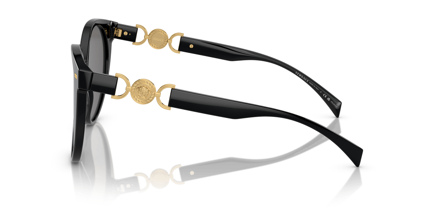 Versace Sunglasses in Black-Polarized Dark Grey | Versace VE4442 Black-Polarized Dark Grey