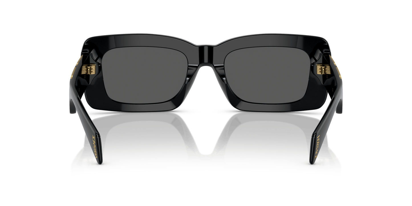 משקפי שמש של ורסאצ'ה שחור-אפור כהה | Versace VE4444U Black-Dark Grey