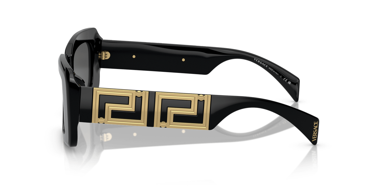 Versace Sunglasses Black-Dark Grey | Versace VE4444U Black-Dark Grey