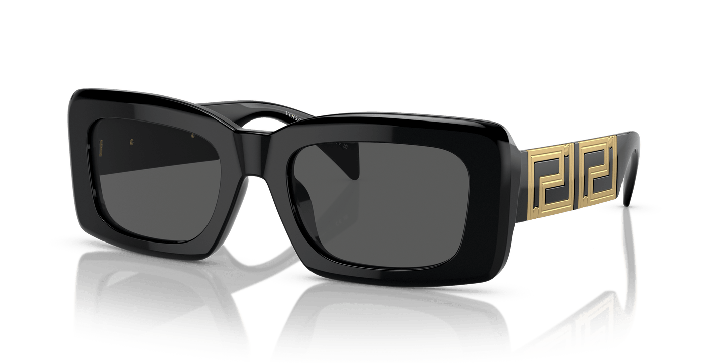 Versace Sunglasses Black-Dark Grey | Versace VE4444U Black-Dark Grey