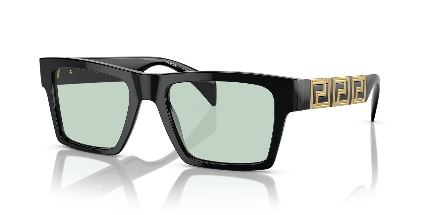משקפי שמש של ורסאצ'ה שחור-תמונה ירוק | Versace VE4445 Black-Photo Green