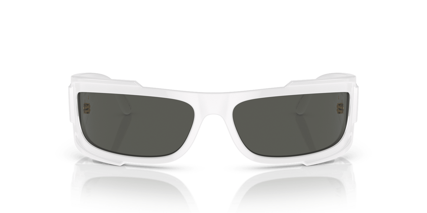 משקפי שמש של ורסאצ'ה לבן-אפור כהה | Versace VE4446 White-Dark Grey