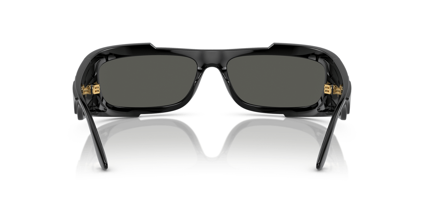 משקפי שמש של ורסאצ'ה שחור-אפור כהה | Versace VE4446 Black-Dark Grey