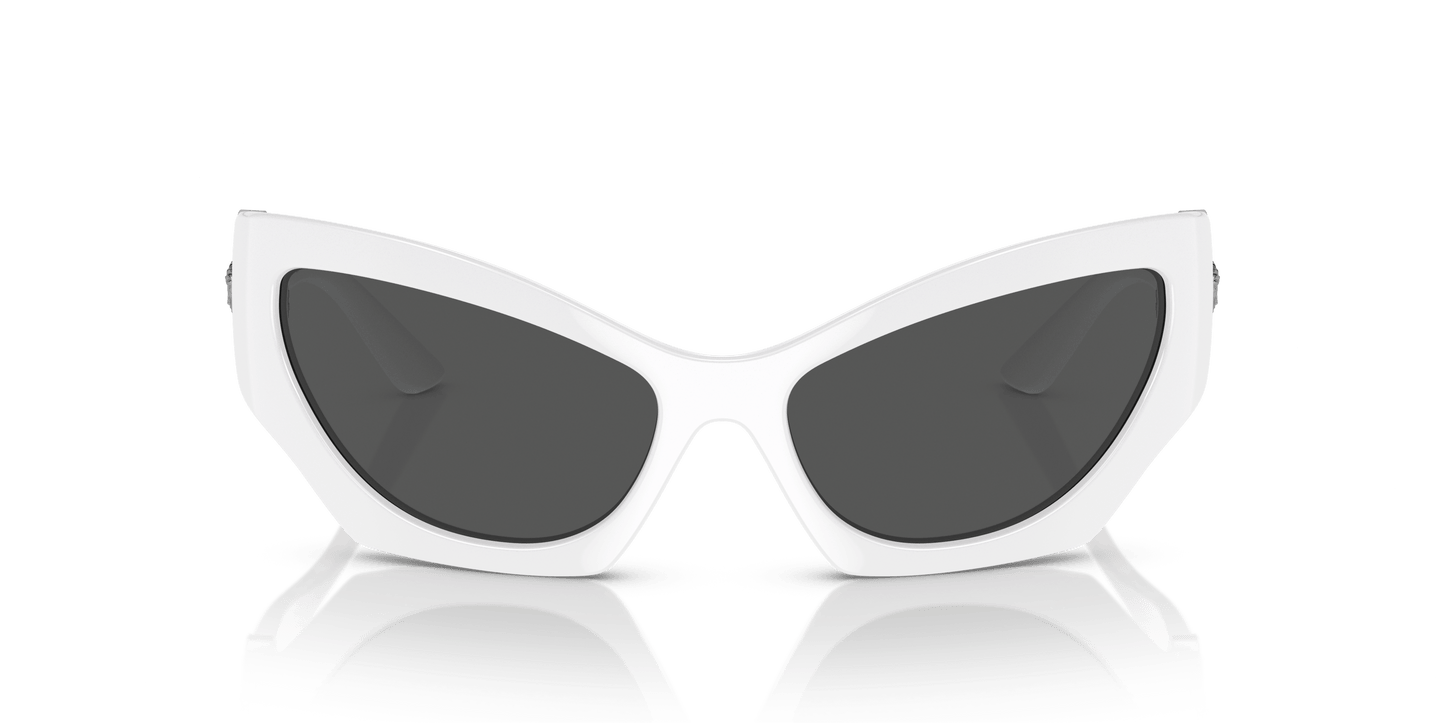 משקפי שמש של ורסאצ'ה לבן-אפור כהה | Versace VE4450 White-Dark Grey