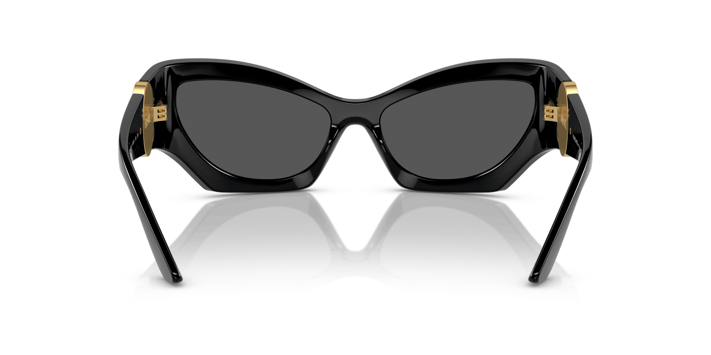 Versace Sunglasses Black-Dark Grey | Versace VE4450 Black-Dark Grey