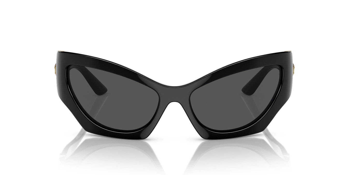Versace Sunglasses Black-Dark Grey | Versace VE4450 Black-Dark Grey