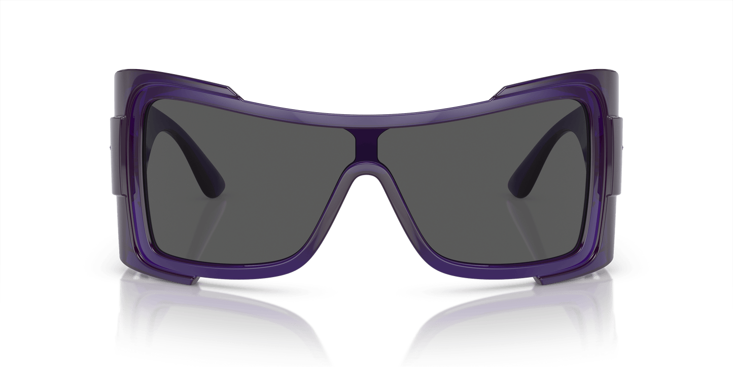 משקפי שמש ורסאצ'ה שקופים סגול-אפור כהה | Versace VE4451 Transparent Purple-Dark Grey