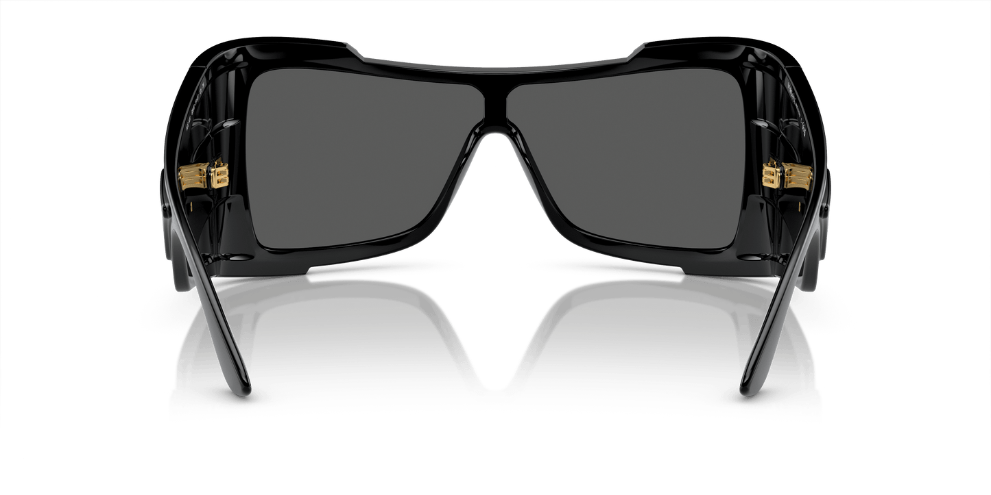 משקפי שמש של ורסאצ'ה שחור-אפור כהה | Versace VE4451 Black-Dark Grey