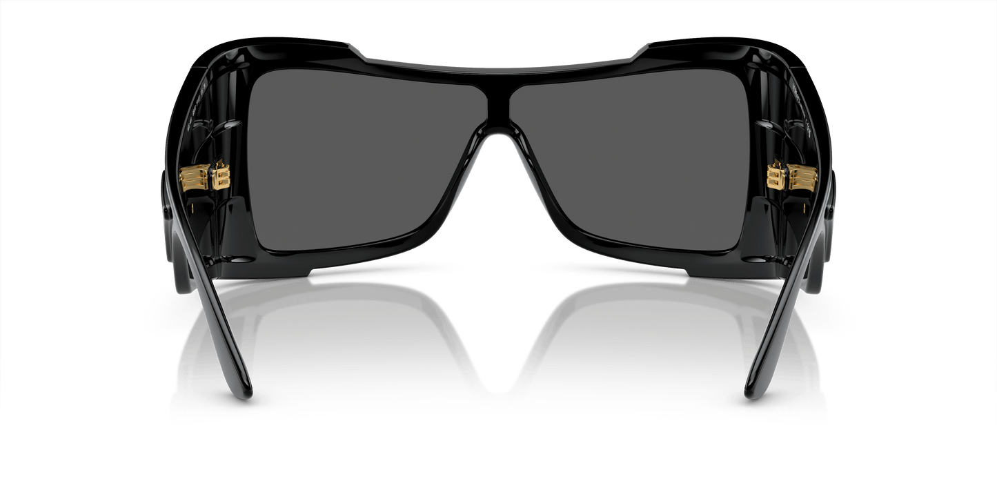 משקפי שמש של ורסאצ'ה שחור-אפור כהה | Versace VE4451 Black-Dark Grey