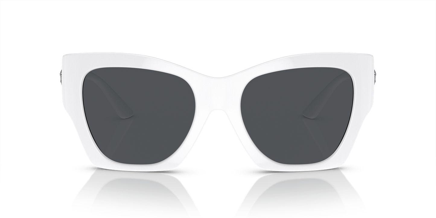 משקפי שמש של ורסאצ'ה לבן-אפור כהה | Versace VE4452 White-Dark Grey