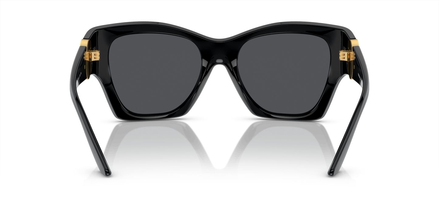 משקפי שמש של ורסאצ'ה שחור-אפור כהה | Versace VE4452 Black-Dark Grey