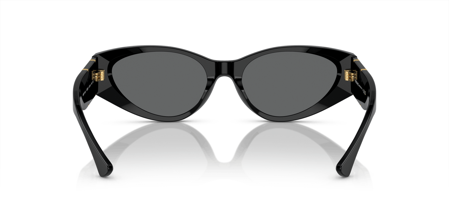 משקפי שמש של ורסאצ'ה שחור-אפור כהה | Versace VE4454 Black-Dark Grey