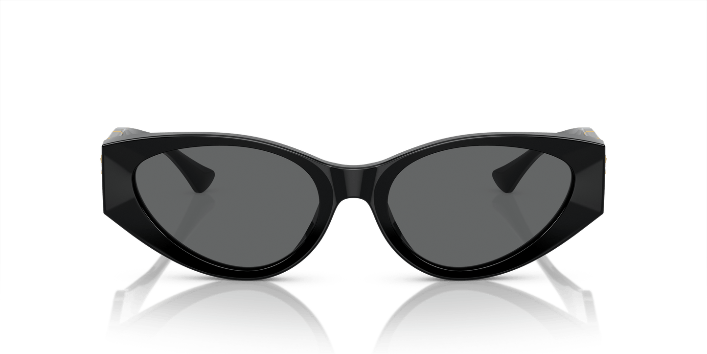 משקפי שמש של ורסאצ'ה שחור-אפור כהה | Versace VE4454 Black-Dark Grey