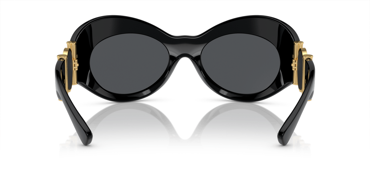 משקפי שמש של ורסאצ'ה שחור-אפור כהה | Versace VE4462 Black-Dark Grey