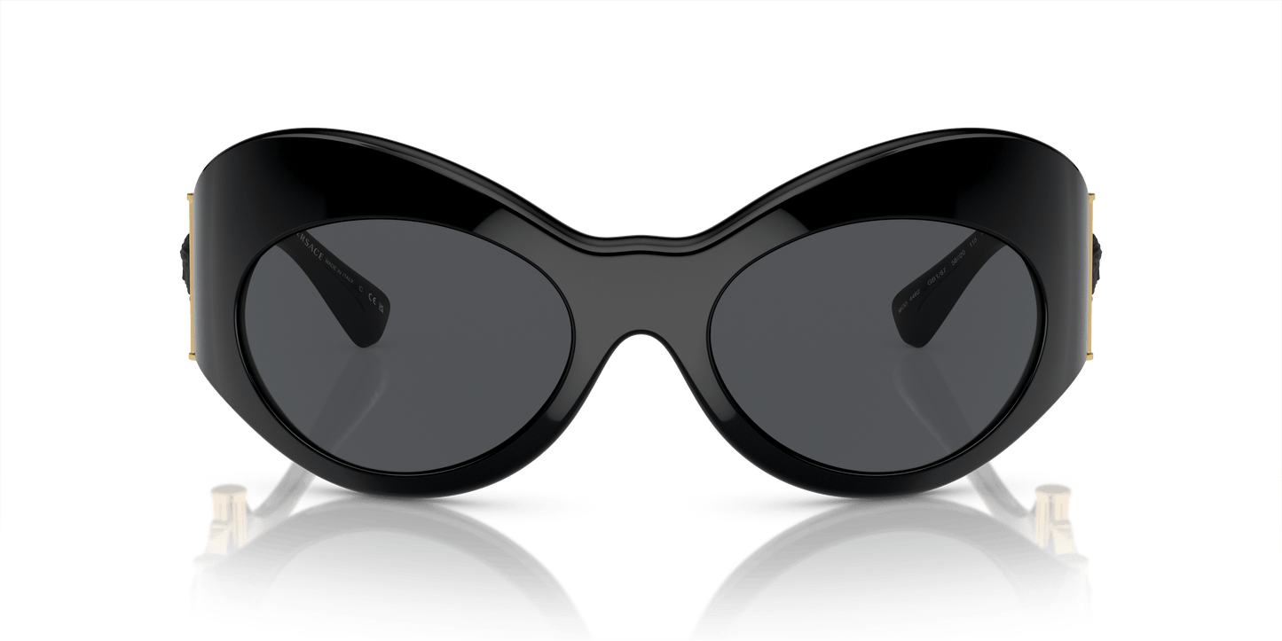 Versace Sunglasses Black-Dark Grey | Versace VE4462 Black-Dark Grey