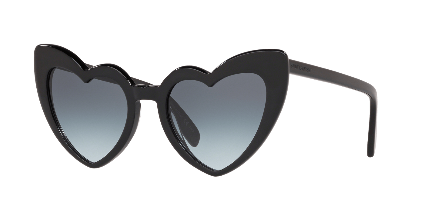 משקפי שמש של סן לורן שחור-אפור | Saint Laurent SL 181 LouLou Black-Grey