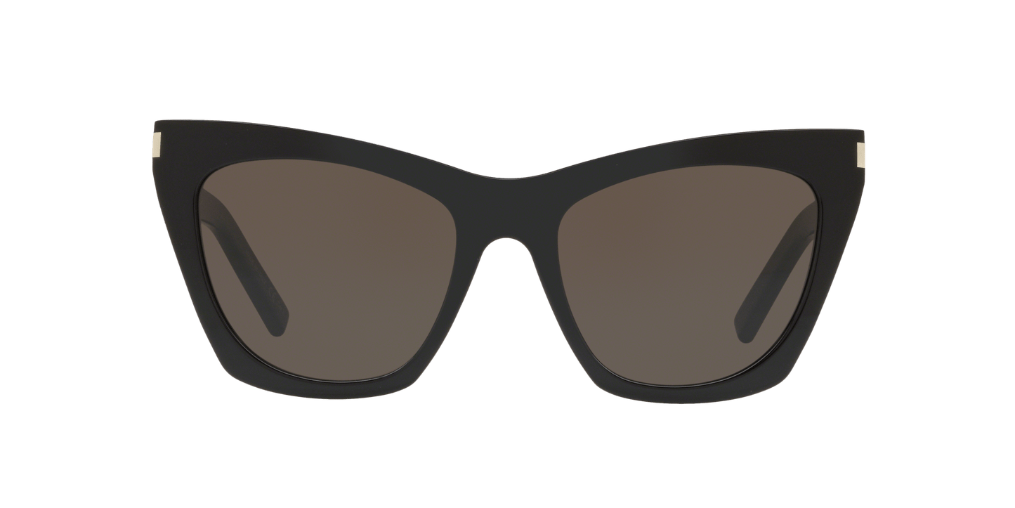 משקפי שמש סן לורן שחור מבריק-אפור | Saint Laurent SL 214 Kate Black Shiny-Grey
