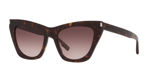 Saint Laurent SL 214 Kate Tortoise-Purple Sunglasses
