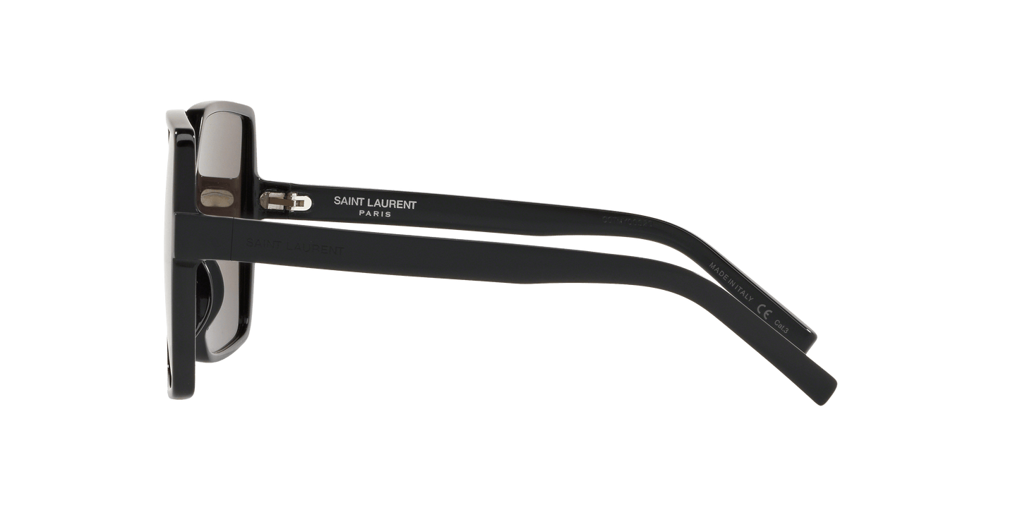 משקפי שמש סן לורן שחור מבריק-אפור | Saint Laurent SL 232 BETTY Black Shiny-Grey