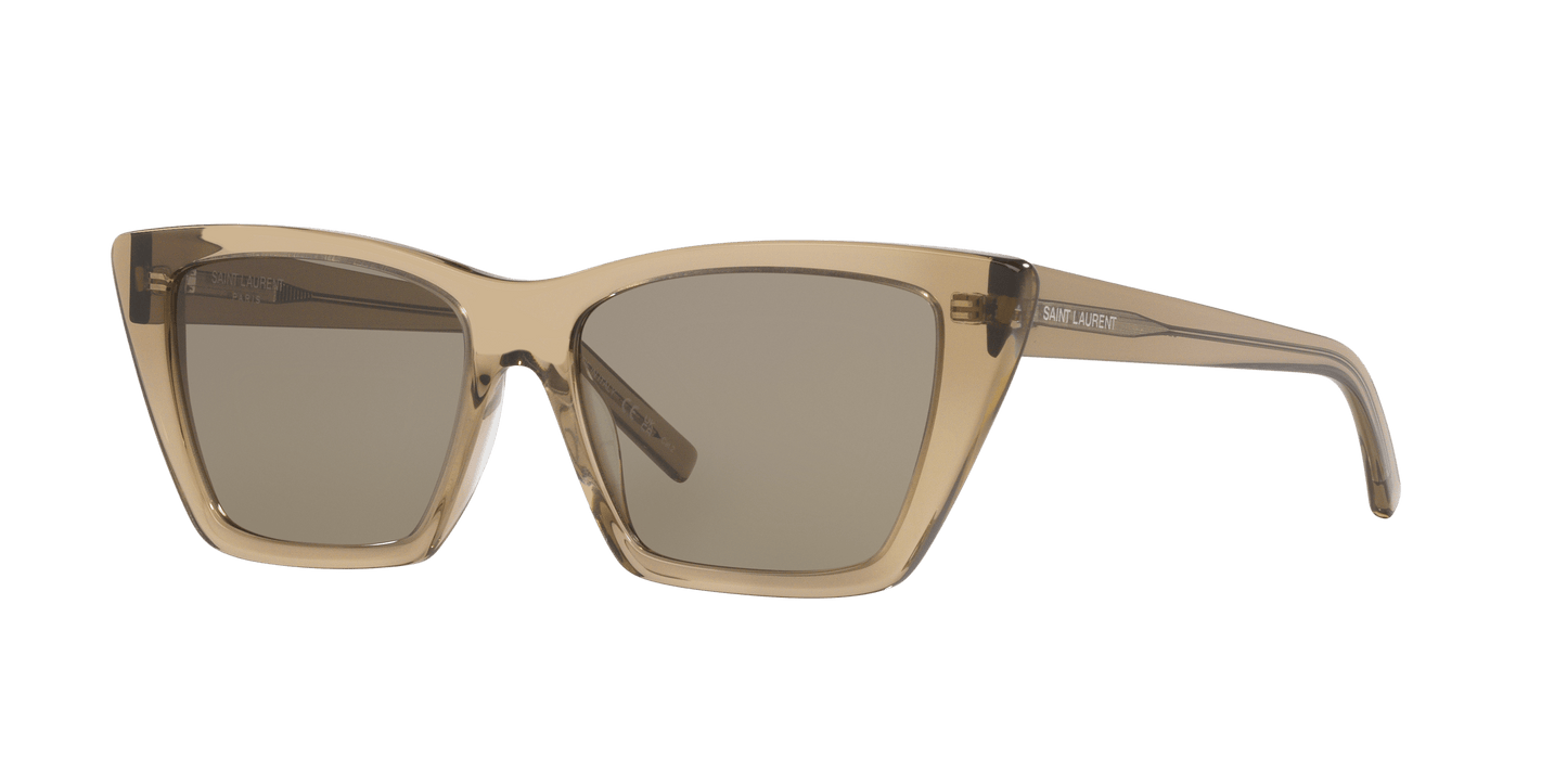 משקפי שמש סן לורן חום מבריק-אפור | Saint Laurent SL 276 Brown Shiny-Grey